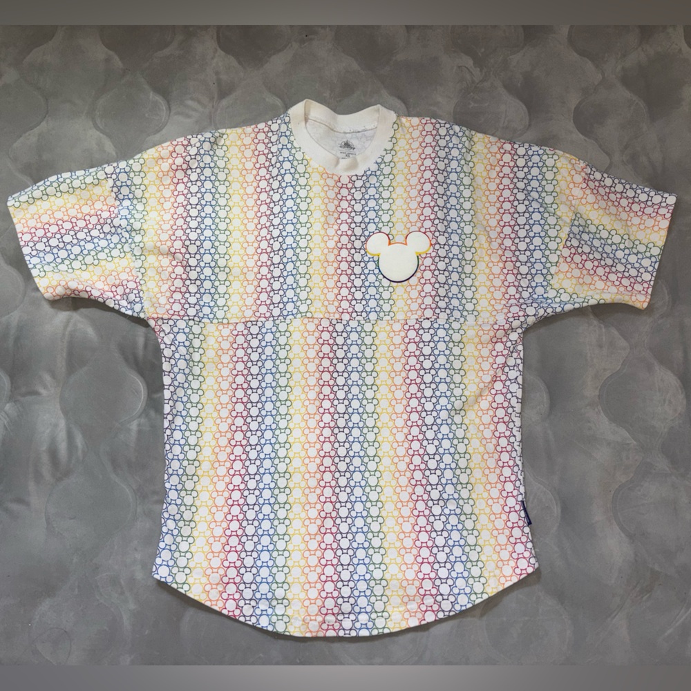 Disney Spirit Jersey Size XS Mickey Rainbow Pride Short Sleeve Shirt Unisex